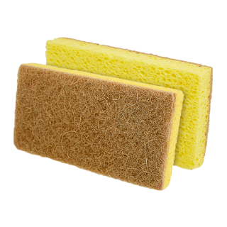 Image sur Éponge à récurer brun et beige en celullose -  3'' x 6'' 